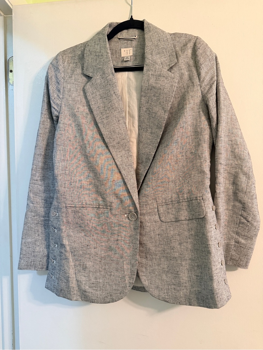 a new day Light Gray Tailored Blazer - Single-Button Notch Lapel